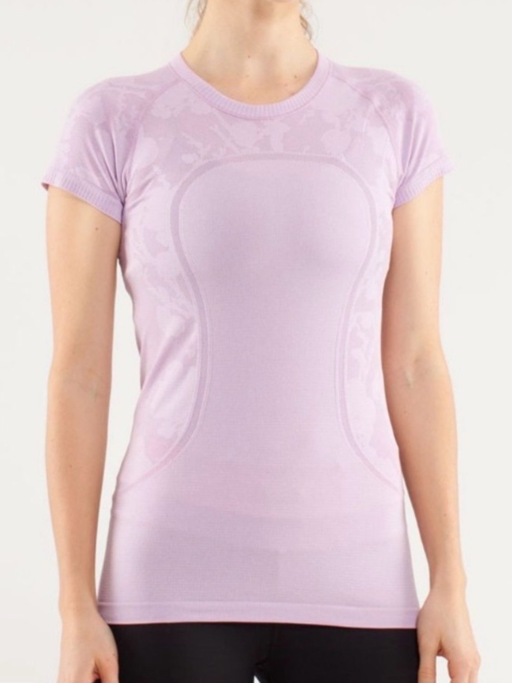 Lululemon Run T Swiftly Tech Short Sleeve Rose Quartz Size 8 EUC Special Edition